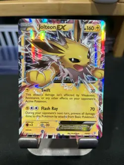 2016 Jolteon EX Generations 28/83 Ultra Rare Holo Pokemon Card NM - Image 1
