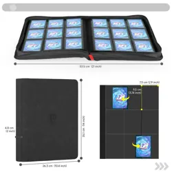 9 Pocket Card Binder,360 Pockets Trading Card Binder,Double Sided Pocket Coll... - Image 3