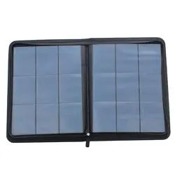 504 Pockets Classical Brown Leather Card Binder, Premium 9-Pocket Trading Car... - Image 3