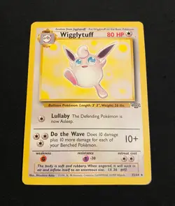 Wigglytuff 32/64 Pokemon Jungle Rare Pokemon card MP WOTC Non Holo - Image 1