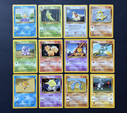 Pokemon TCG - BASE Set - 12-Card - COMMON - Lot #17 - WOTC - Vintage - LP - Image 1