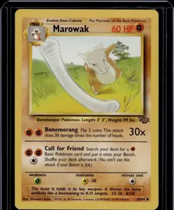 Pokemon Card Jungle Unlimited Marowak 39/64 NM - Image 1