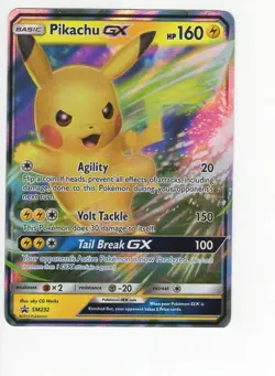 Pikachu GX - SM232 - Pokemon Sun & Moon Promo Holo Rare Card LP - Image 1