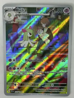 Pokemon Scarlet & Violet Kirlia Illustration Full Art Card 212/198 Base Set - Image 1