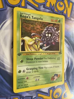 Koga's Tangela 81/132 Gym Challenge Pokemon TCG Card NM - Image 2