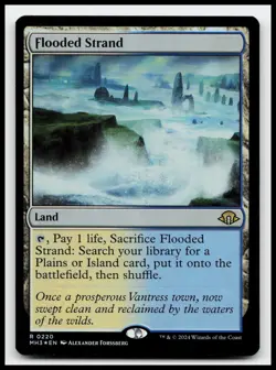 Flooded Strand 220 Rare Modern Horizons 3 FOIL Magic The Gathering Card - Image 1