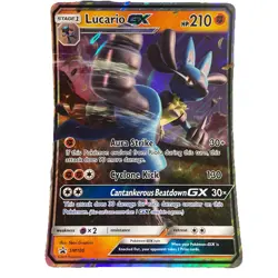 Pokemon Lucario GX SM100 Jumbo Oversized Promo Card Ultra Rare NM 2018 - Image 1