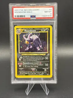 Pokemon 2001 Neo Discovery Houndoom Holo PSA 8 NM-MT Card #4 - Image 1