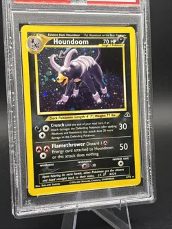 Pokemon 2001 Neo Discovery Houndoom Holo PSA 8 NM-MT Card #4 - Image 2