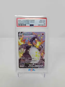 PSA 10 Charizard VMAX Shining Fates FA SV107/SV122 Pokemon Card FA 2021 🔥🔥 - Image 1
