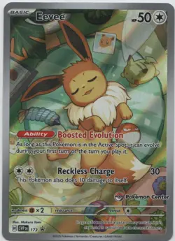Eevee - 173 (Pokemon Center Exclusive) 173 Sv: Scarlet & Violet Promo Cards Holo - Image 1