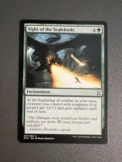 MTG Sight of the Scalelords - Dragons of Tarkir (DTK) Uncommon LP - Image 1