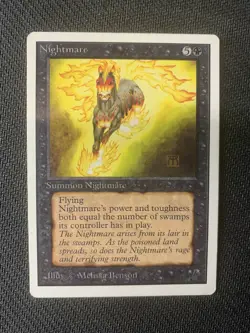 MTG Magic the Gathering UNLIMITED NIGHTMARE NM-LP Front LP-MP Back - Image 1