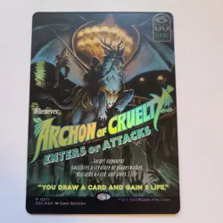 Magic the Gathering - Archon of Cruelty (Showcase,Foil) - Duskmourn: Promo - NM - Image 1