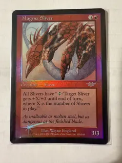 MTG: Magma Sliver FOIL Legions Red Rare Magic The Gathering 107/145 -NM - Image 1