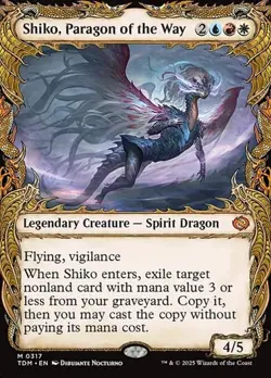 Shiko, Paragon of the Way - Showcase TDM NM MTG - Image 1