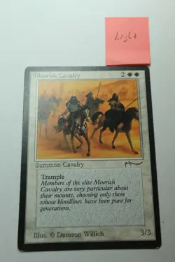 MTG Moorish Cavalry (Light) x1- -Arabian Nights-Mod/Hvy Play - Image 1
