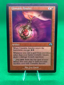MTG Unstable Amulet Retro Modern Horizons 3 - Image 1