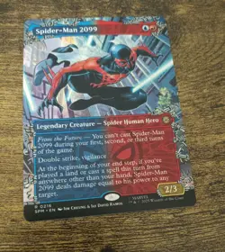 MTG Spider-Man 2099 Borderless - Spiderman - 216 Rare - Image 1