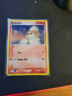 Pokemon TCG Reverse Holo Growlithe 64/112 Fire Red & Leaf Green LP Condition - Image 1