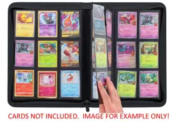 Pokemon TCG 9-Pocket Binder BCW Z-Folio Custom Laser Engraved Black Bolt! - Image 3