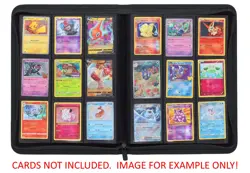 Pokemon TCG 9-Pocket Binder BCW Z-Folio Custom Laser Engraved Black Bolt! - Image 4
