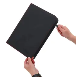 Pokemon TCG 9-Pocket Binder BCW Z-Folio Custom Laser Engraved Black Bolt! - Image 5