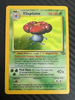 Pokemon TCG Vileplume 15/64 Holo Jungle Set Unlimited DMG - Image 1