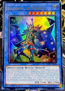 Yugioh - Illusion of Chaos Holographic Ultra Rare 1st Edition - Image 1