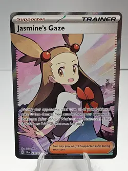 Pokemon TCG Jasmine's Gaze 233/191 2024 Surging Sparks Ultra Rare Card - Image 1