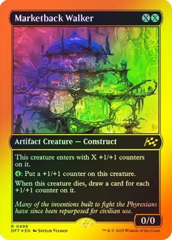 Marketback Walker (First-Place Foil) 498 Foil NM MTG Aetherdrift Magic - Image 1
