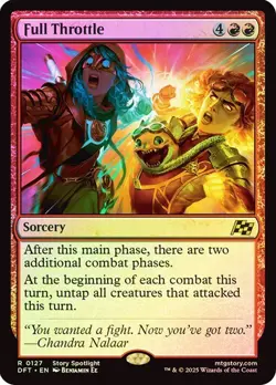 Full Throttle 127 Foil NM MTG Aetherdrift Magic - Image 1