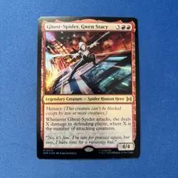 Magic The Gathering MTG Spiderman Ghost-Spider, Gwen Stacy Mythic Rare M0014 - Image 1