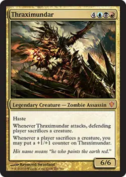 1 x Thraximundar - Commander 2013 - Heavy Play - MTG - Image 1