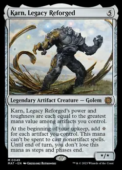 MTG Karn, Legacy Reforged - Foil, Light Play, English March of the Machine: The - Image 1