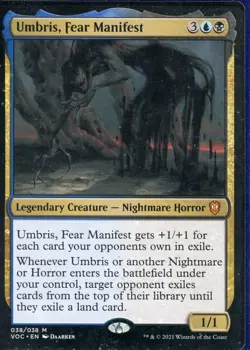 2021 Magic the Gathering Umbris Fear Manifest Legendary Creature Near Mint - Image 1