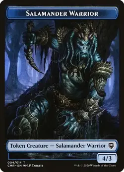 Salamander Warrior / Zombie Foil Token CNM x1 Mtg Magic the Gathering - Image 1