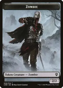 Salamander Warrior / Zombie Foil Token CNM x1 Mtg Magic the Gathering - Image 2