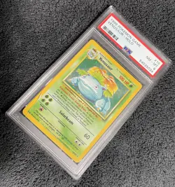 1999 WOTC Pokemon Game Venusaur Holo Base Set 15/102 PSA 8 NM MT✨ Crack Case - Image 3