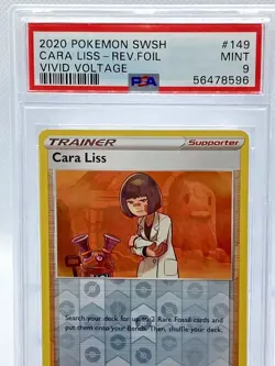 2020 Pokemon SWSH Vivid Voltage Cara Liss Reverse Foil #149 PSA 9 MINT POP 4 - Image 2