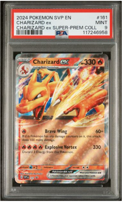 Charizard EX 2024 Pokemon SVP Black Star Promo SUPER-PREM COLL PSA 9 MINT - Image 1