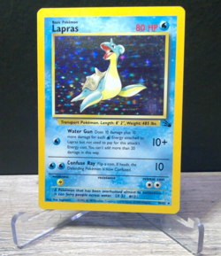 🌊 Pokemon TCG Lapras 10/62 Fossil Holo Rare 1999 WOTC Vintage LP/NM - Image 3