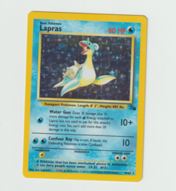 🌊 Pokemon TCG Lapras 10/62 Fossil Holo Rare 1999 WOTC Vintage LP/NM - Image 5