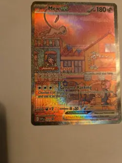 Pokemon TCG Scarlet & Violet Mew EX 053 Black Star Promo Holo NM-/LP+ - Image 3