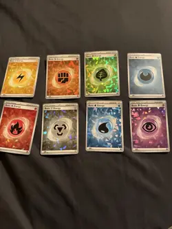 Pokemon TCG Terapagos ex UPC Basic Energy Set of 8 - Cracked Ice Holo Foil - NM+ - Image 2