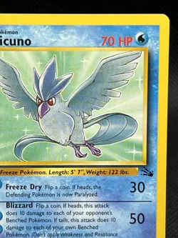 Pokemon TCG Fossil Articuno Non Holo Rare 17/62 NM Vintage WOTC - Image 3