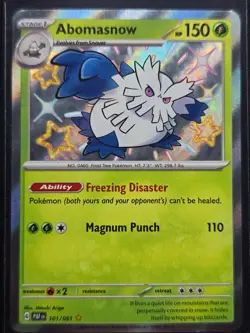 Abomasnow 101/091 (Baby Shiny) Paldean Fates Near Mint Pokemon TCG - Image 1