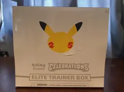 Pokemon Celebrations Elite Trainer Box ETB 25th Anniversary New Factory Sealed 820650809439 - Image 1