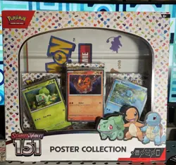 Pokemon TCG Scarlet & Violet 151 Poster Collection Box 3 Packs New Sealed 820650853166 - Image 1