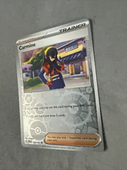 Pokemon TCG * SV Prismatic Evolutions * 103/131 Carmine U REVERSE HOLO * NM - Image 2